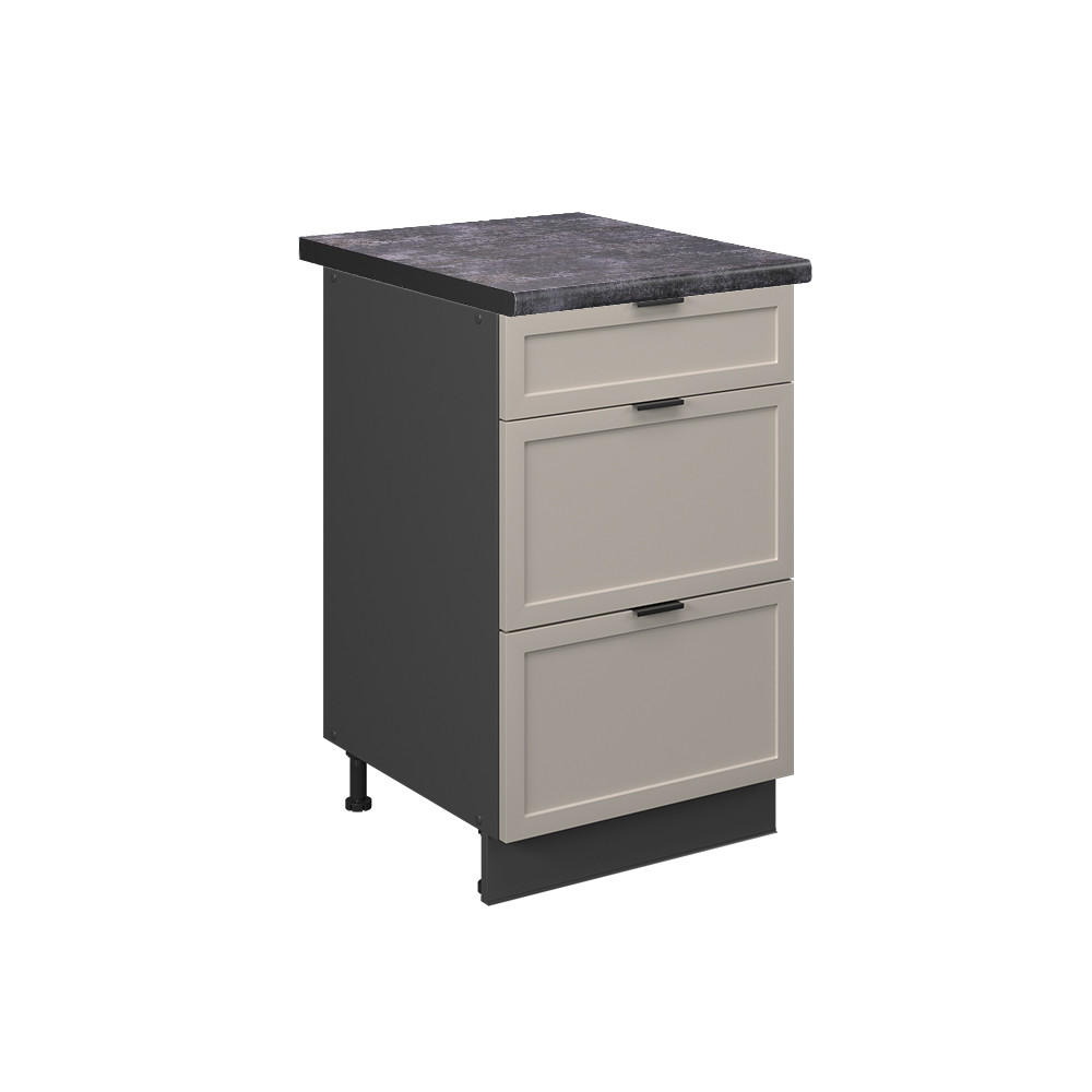 Vicco SPODNÍ SKŘÍŇKA KUCHYŇSKÉ LINKY Fame-Line, GreyBeige/Antracit, 50 cm, PD Antracit