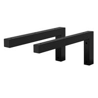 REGALHALTERUNG 2er Set - Schwarz, Metall (15/3/35cm) - ML-DESIGN