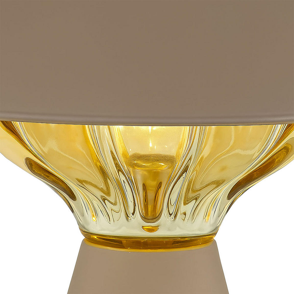 LED AUSSENLEUCHTE Solar Sandfarben - Bernsteinfarben, Metall (18/18/23cm) - Globo Lighting