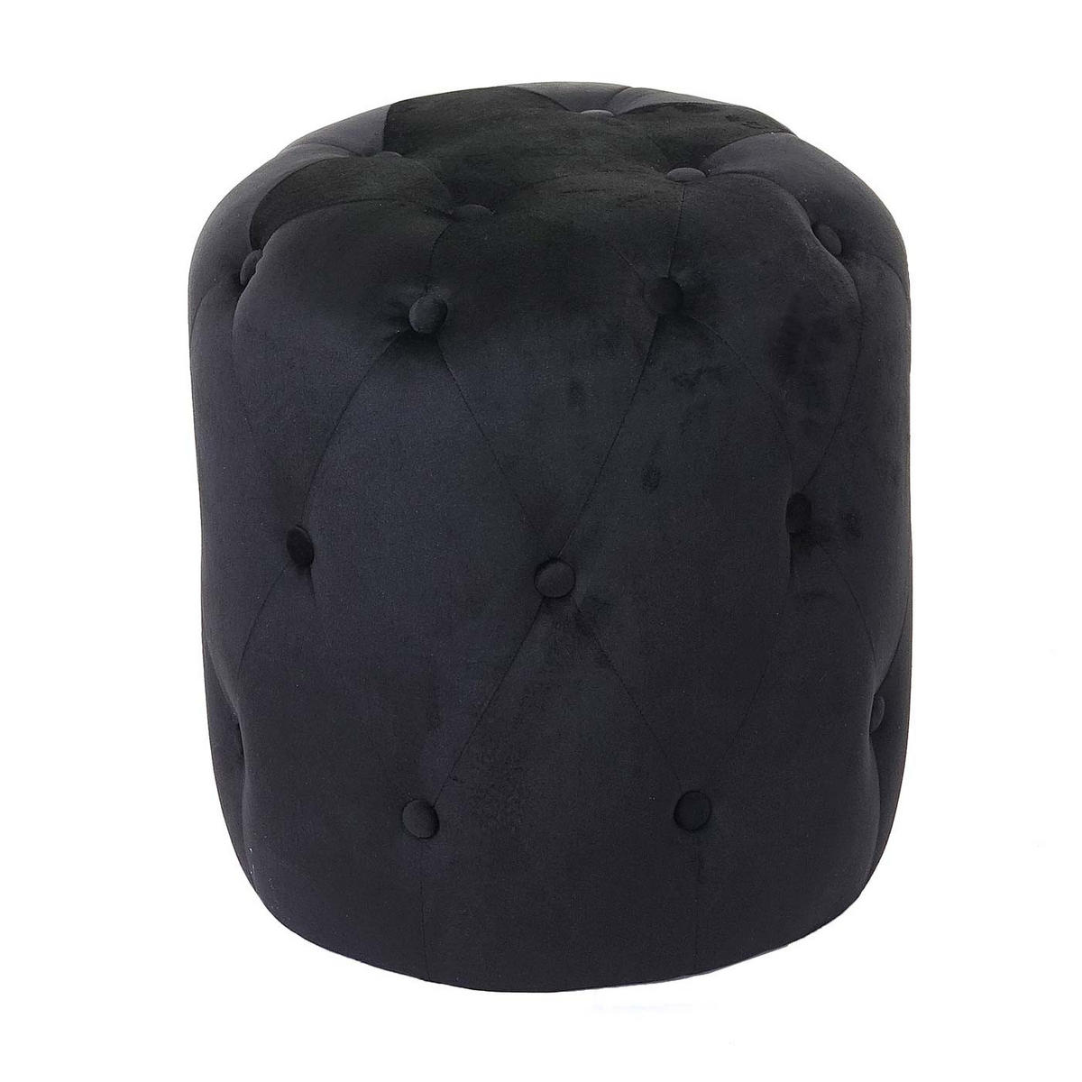 HOCKER Schwarz - Schwarz, Textil (39/42/39cm) - MCW
