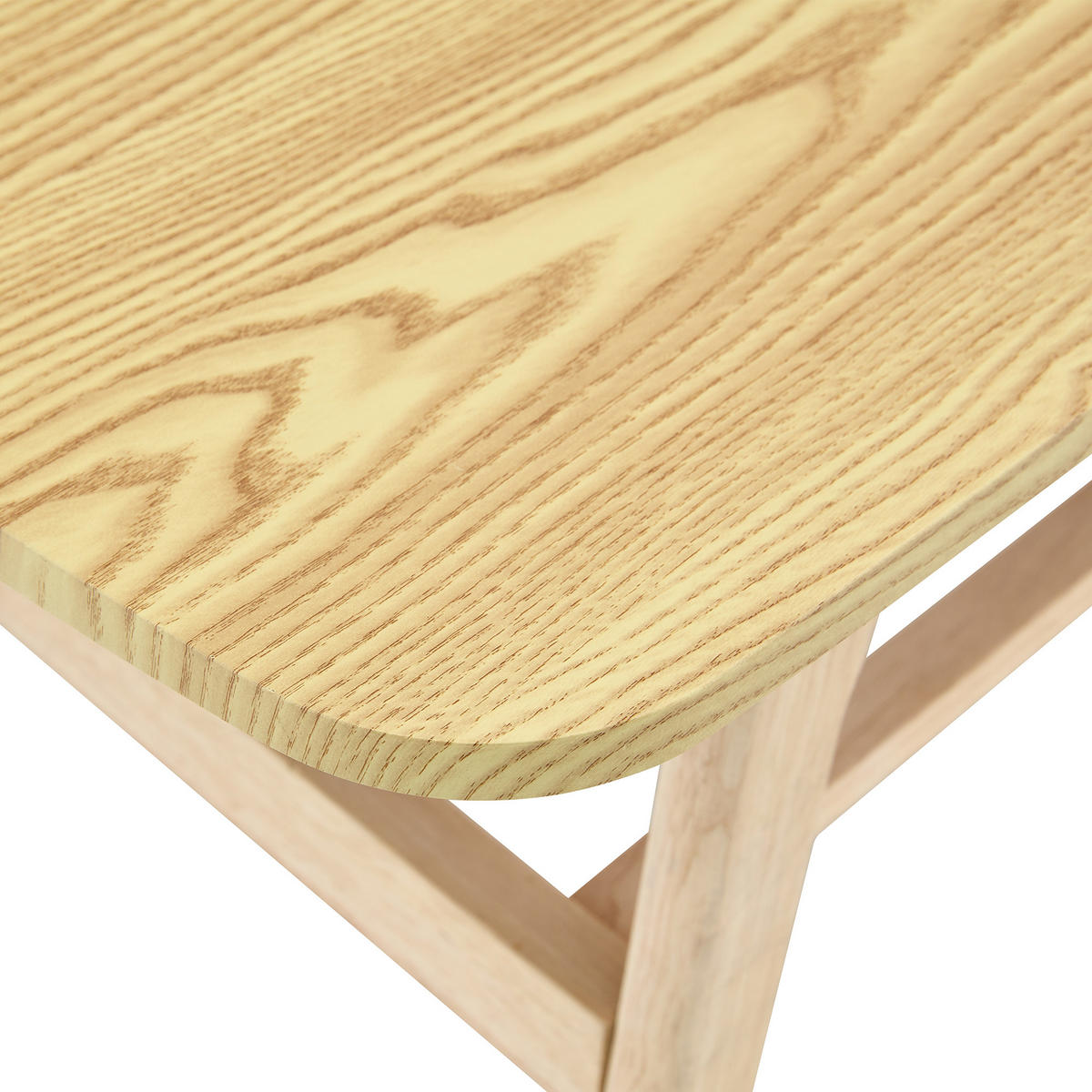 COUCHTISCH DE-37426 rechteckig mit zweistöckigem Stauraum Naturholz - Naturfarben, Holz (100/48/42.5cm) - ComfortXL