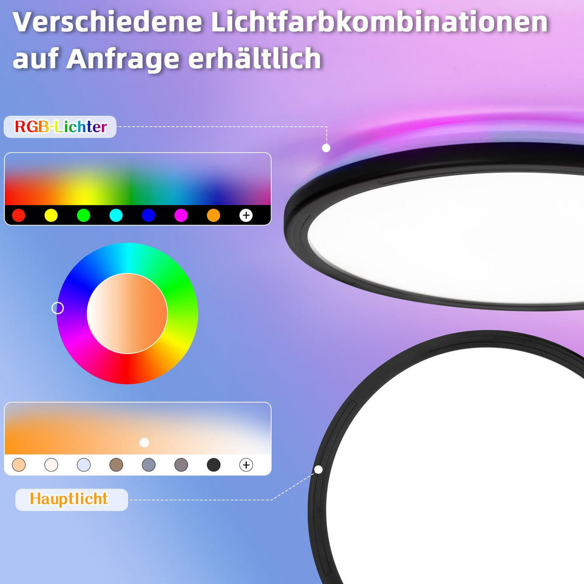 LED-DECKENLEUCHTE Lynch 30/30/2.7cm - Schwarz, Kunststoff (30/30/2.7cm) - Nettlife