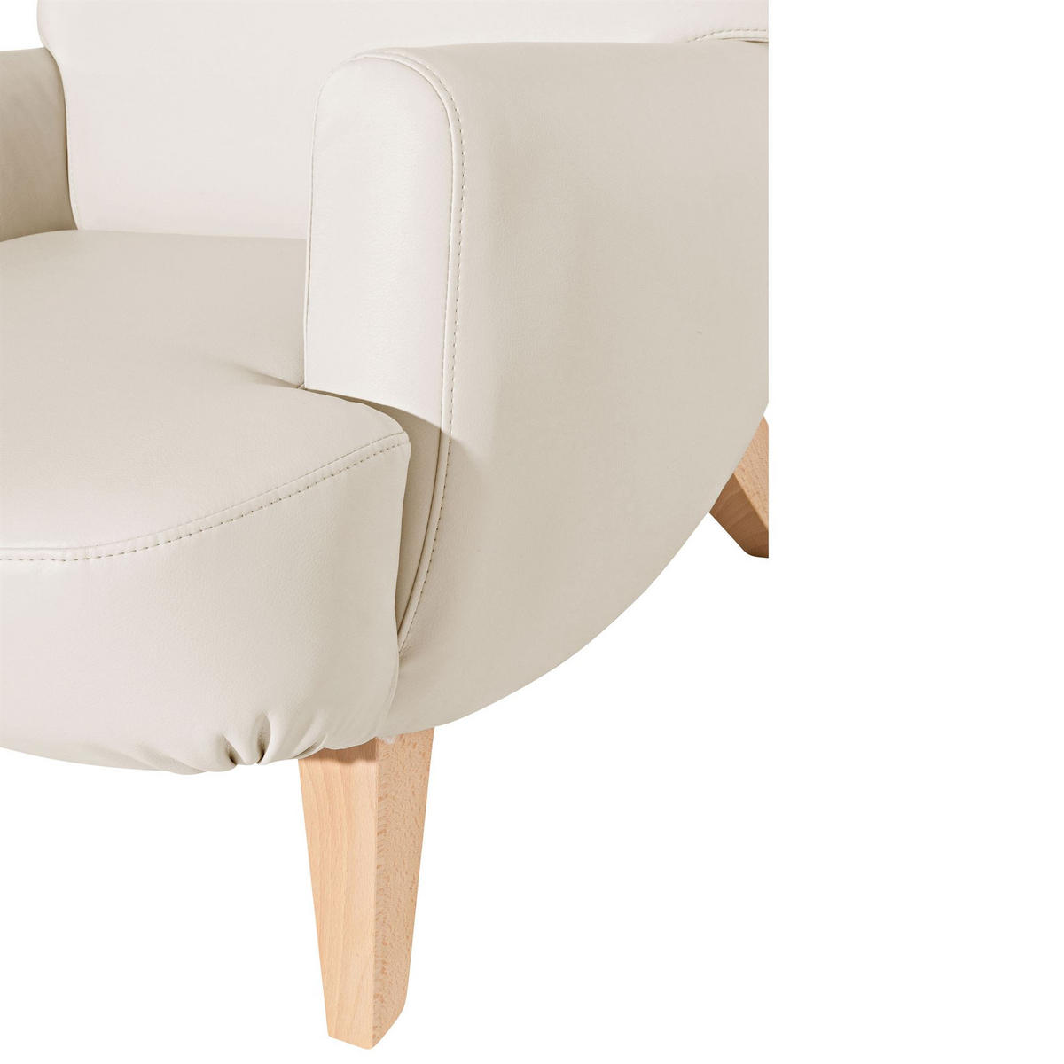 COCKTAILSESSEL Kajsa Kunstleder beige - Beige, Kunststoff (71/80/101cm) - 58aufmkessel
