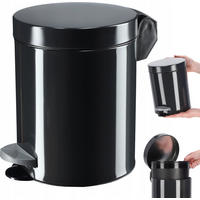 MÜLLEIMER 5L Anthrazit - Anthrazit, Metall (18.7/18.7cm) - KADAX