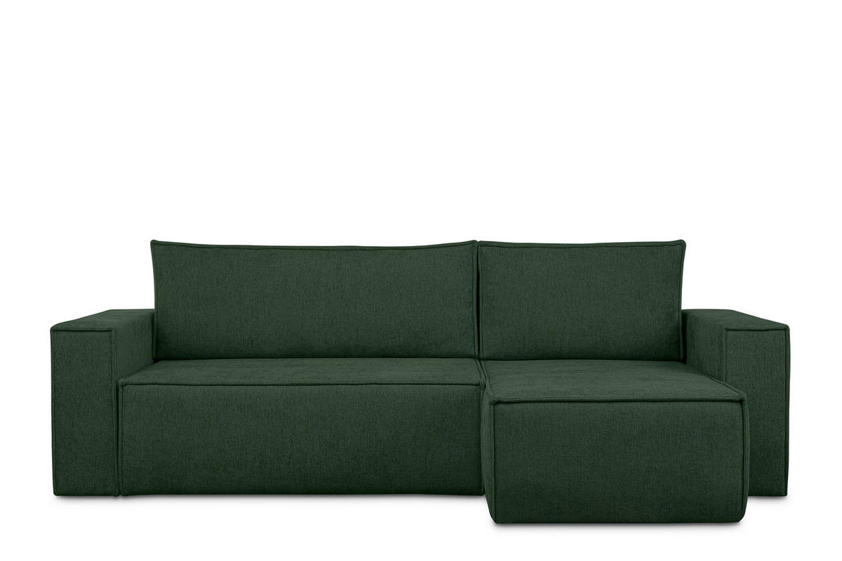 ECKSOFA-LINKS/RECHTS NAPI II mit Schlaffunktion, grün - Grün, Textil (262/148cm) - KONSIMO®