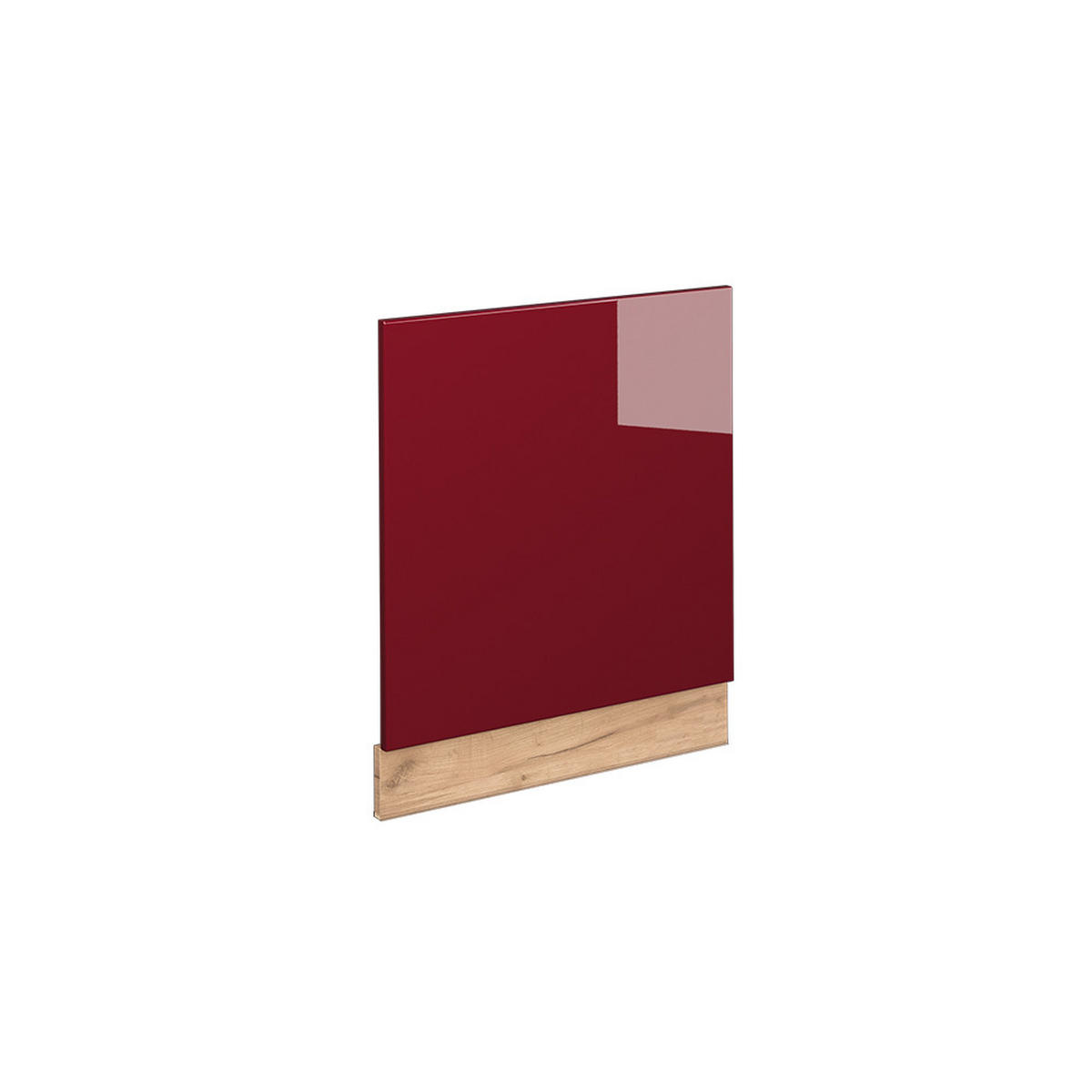 FRONTBLENDE Fame-Line Bordeaux Hochglanz 60 cm ohne AP - Honigeiche/Bordeaux, Holzwerkstoff (60/67.4/1.6cm) - Vicco