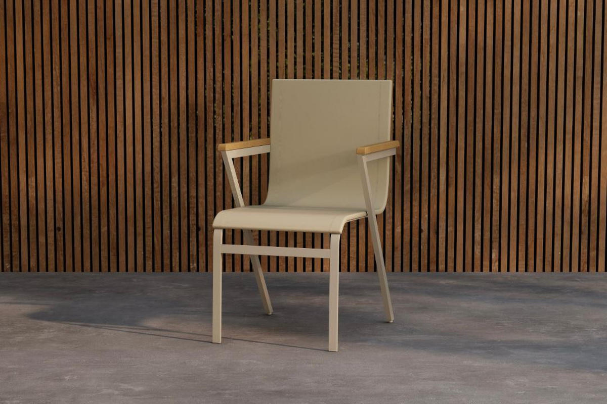 GARTENSTUHL, New Mexico, Beige, Metall, 56 x 60 x 91 cm - Beige, Metall (56/91/60cm) - ebuy24