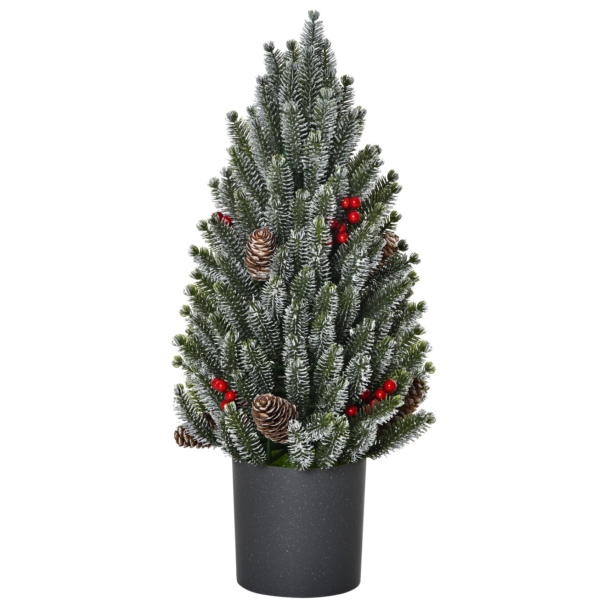 WEIHNACHTSBAUM, 47 cm, PE, PVC, Grün - Grün, Kunststoff (47cm) - HOMCOM