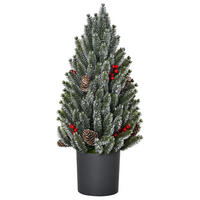 WEIHNACHTSBAUM, 47 cm, PE, PVC, Grün - Grün, Kunststoff (47cm) - HOMCOM