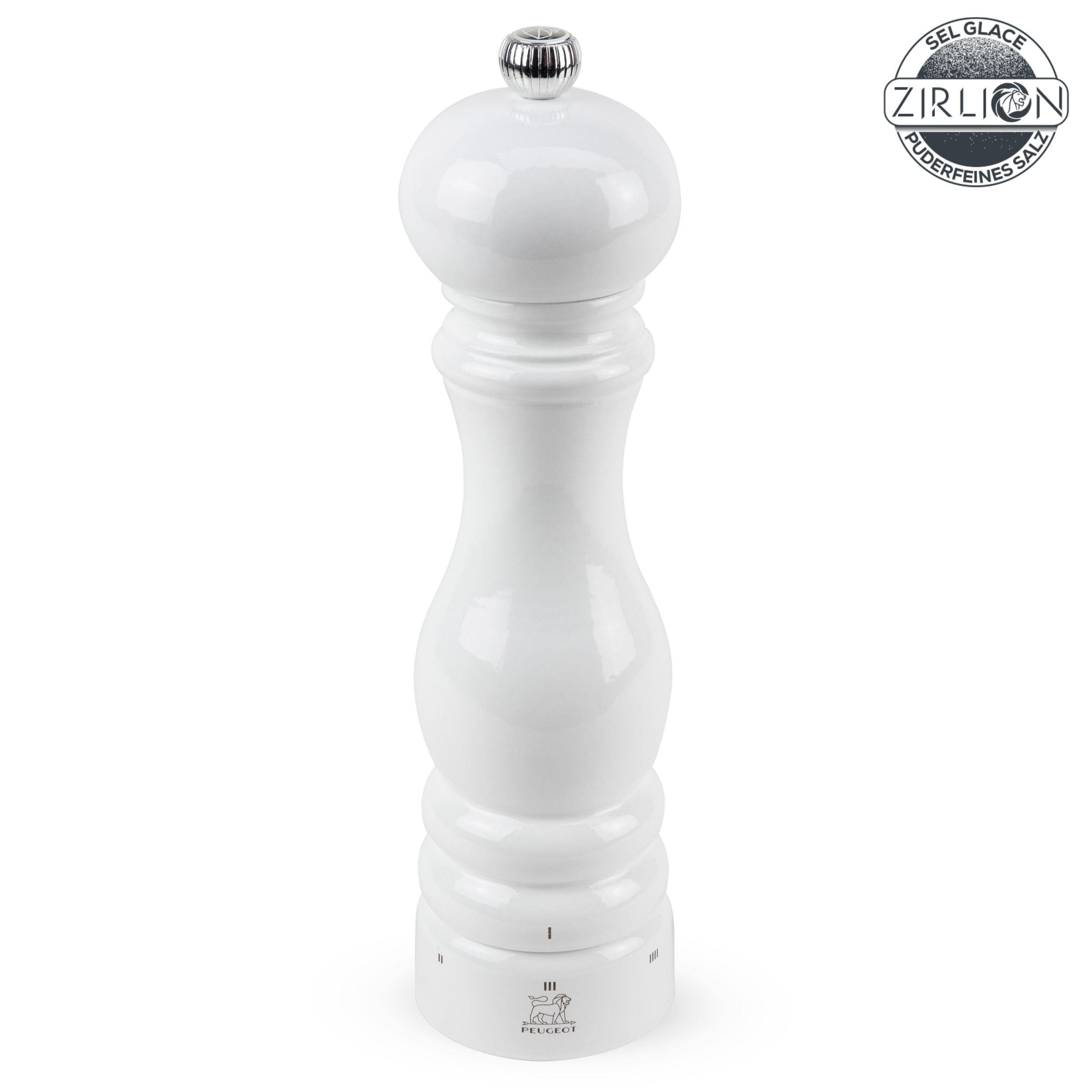 SALZMÜHLE Paris uSelect 22cm Buchenholz Weiß Zirkonia-Mahlwerk - Weiß, Holz (5.9/22/5.9cm) - PEUGEOT