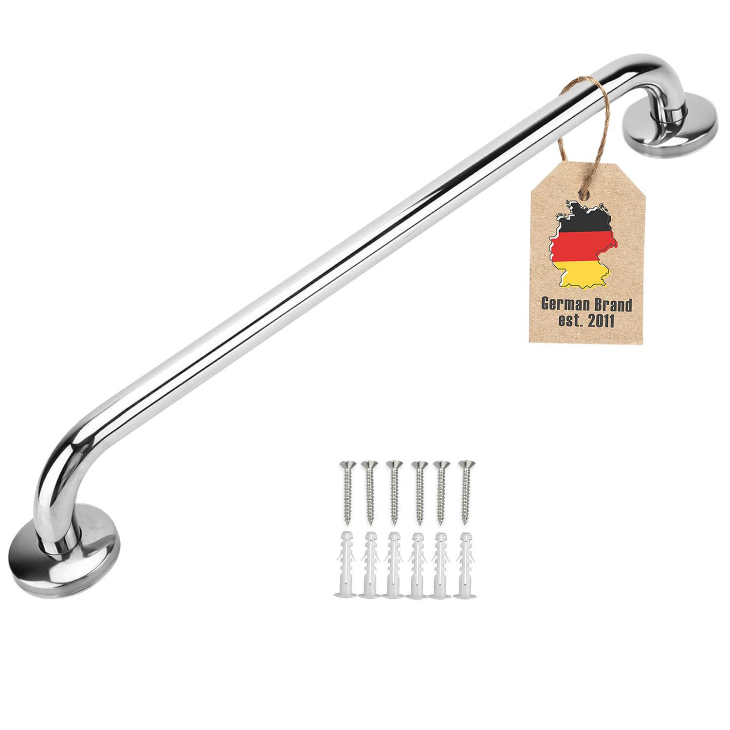 HANDTUCHHALTER 100/1.9 cm (Hochglanzpoliert) - Silberfarben, Metall (5/7/100cm) - Intirilife