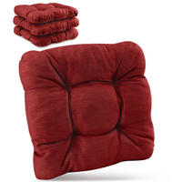 STUHLKISSEN HighLux SK 40/40/8cm Rot (4tlg) - Rot, Textil (40/40/32cm) - Beautissu 