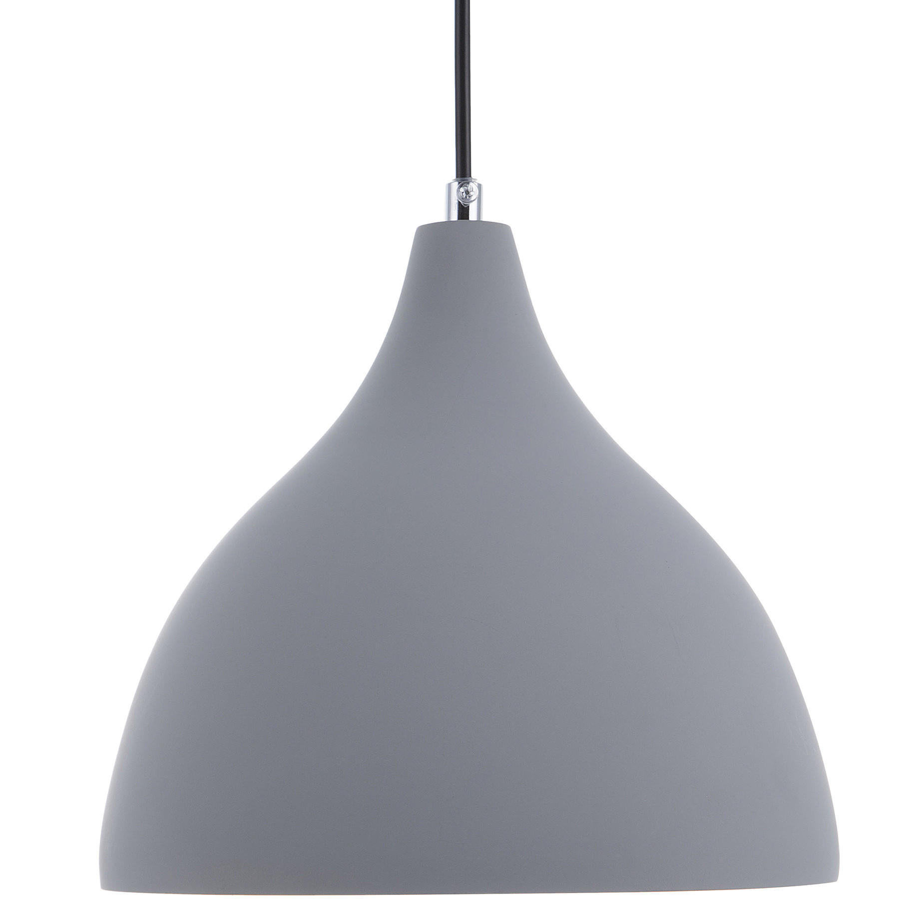 HÄNGELEUCHTE Lambro 23/23/121 cm - Grau, Stein (23/23/121cm) - Beliani