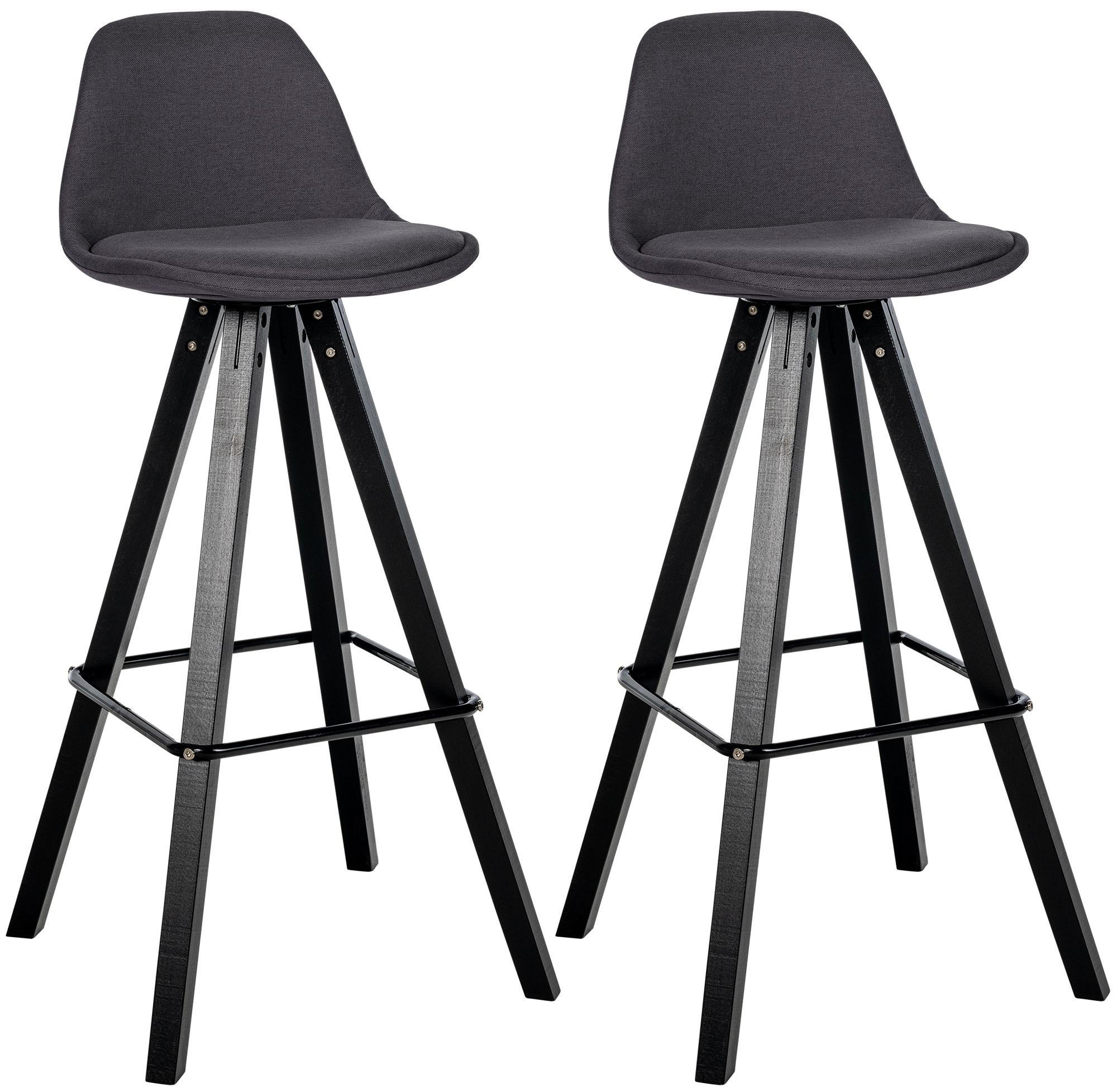 CLP Barhocker Dunkelgrau 38x99x44 cm