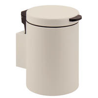WAND-KOSMETIKEIMER 3 Liter Beige, rund - Beige, Metall (16/24/23cm) - bremermann