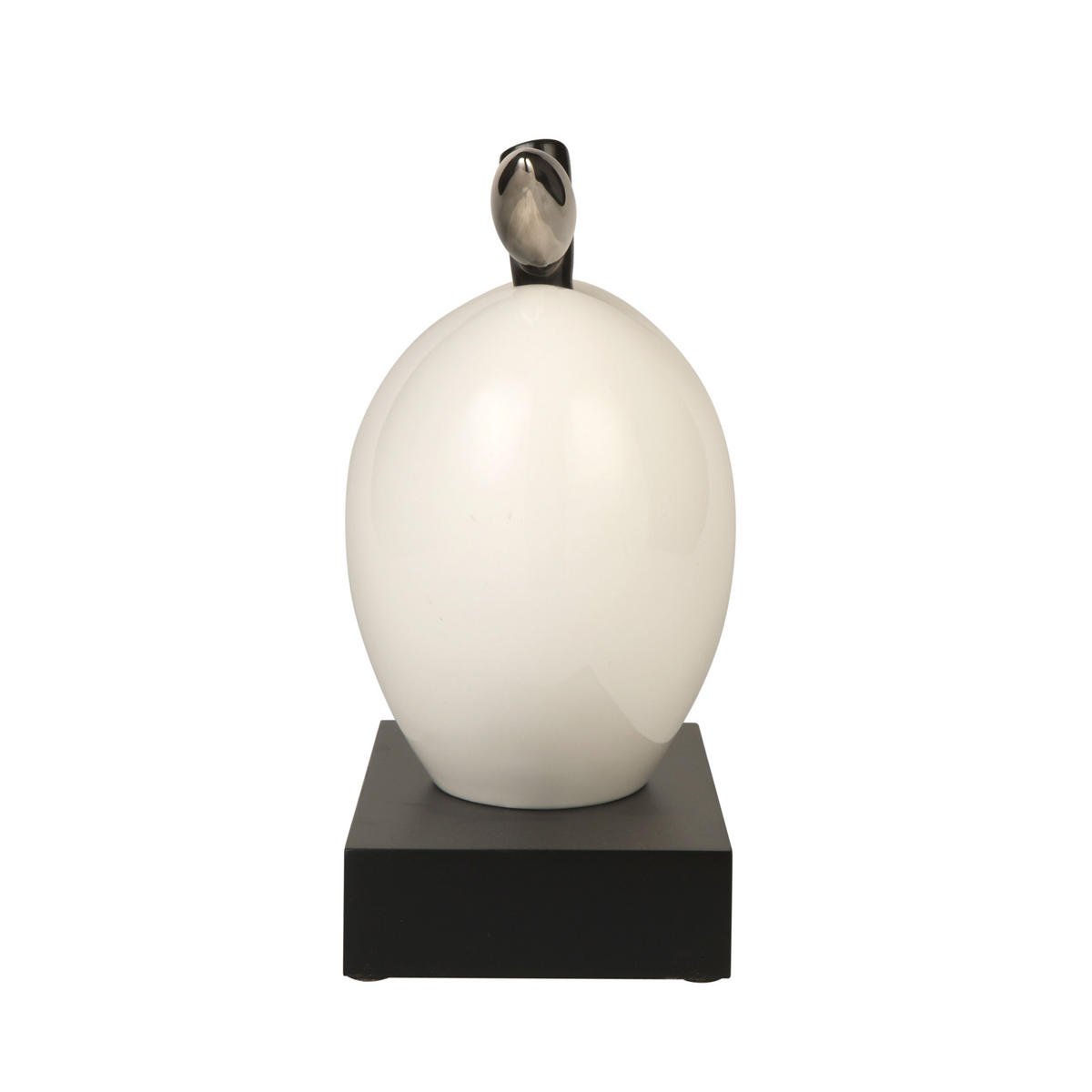 DEKOOBJEKT Studio 8 - Silver Lining, Porzellan, Silber, 28 cm - Silberfarben, Keramik (14/28/24.5cm) - Goebel