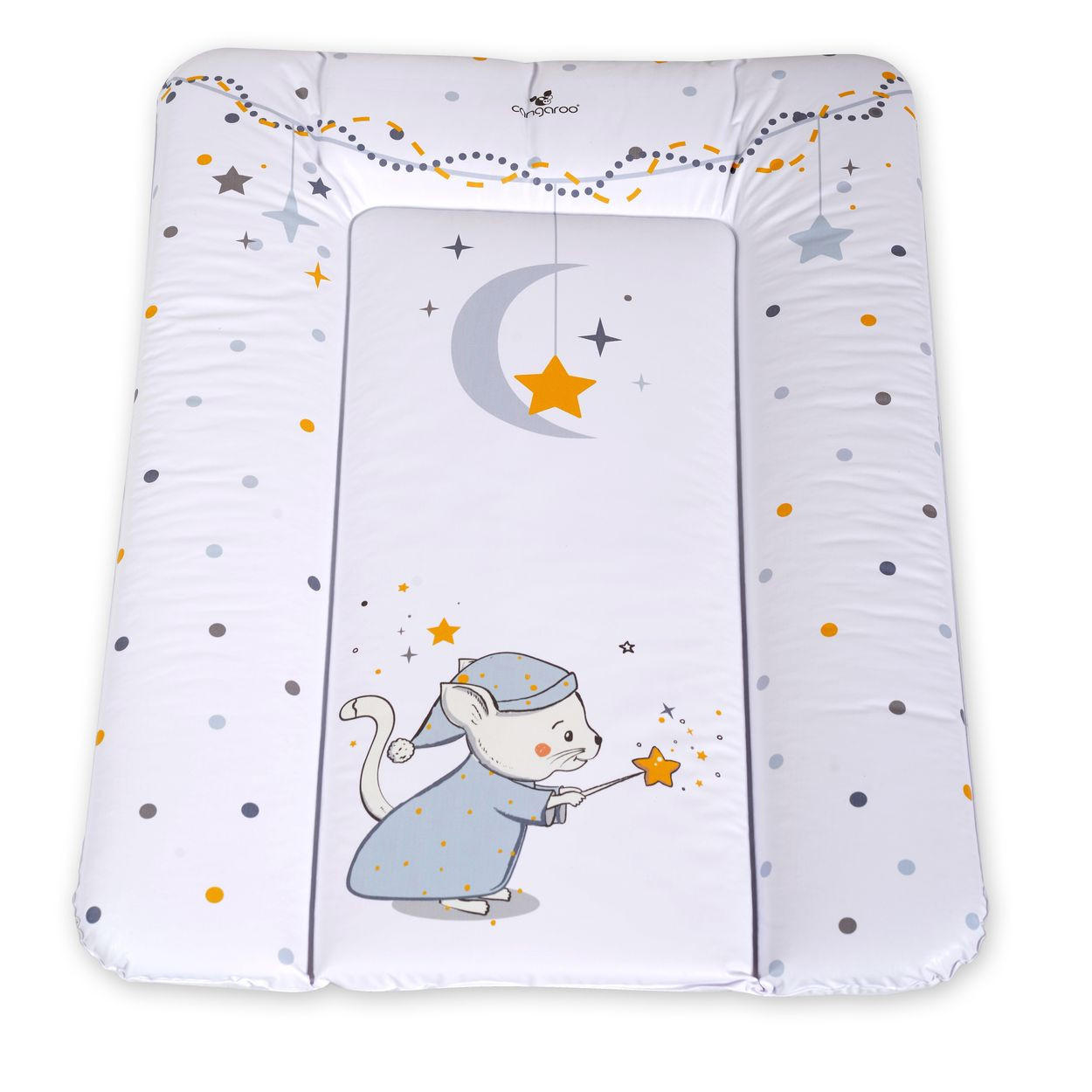 WICKELAUFLAGE Soft 50 x 70 cm weiß waschbar, gepolstert, erhöhter Rand, Rutschschutz, bis 11 kg - Weiß, Kunststoff (50/70cm) - Cangaroo