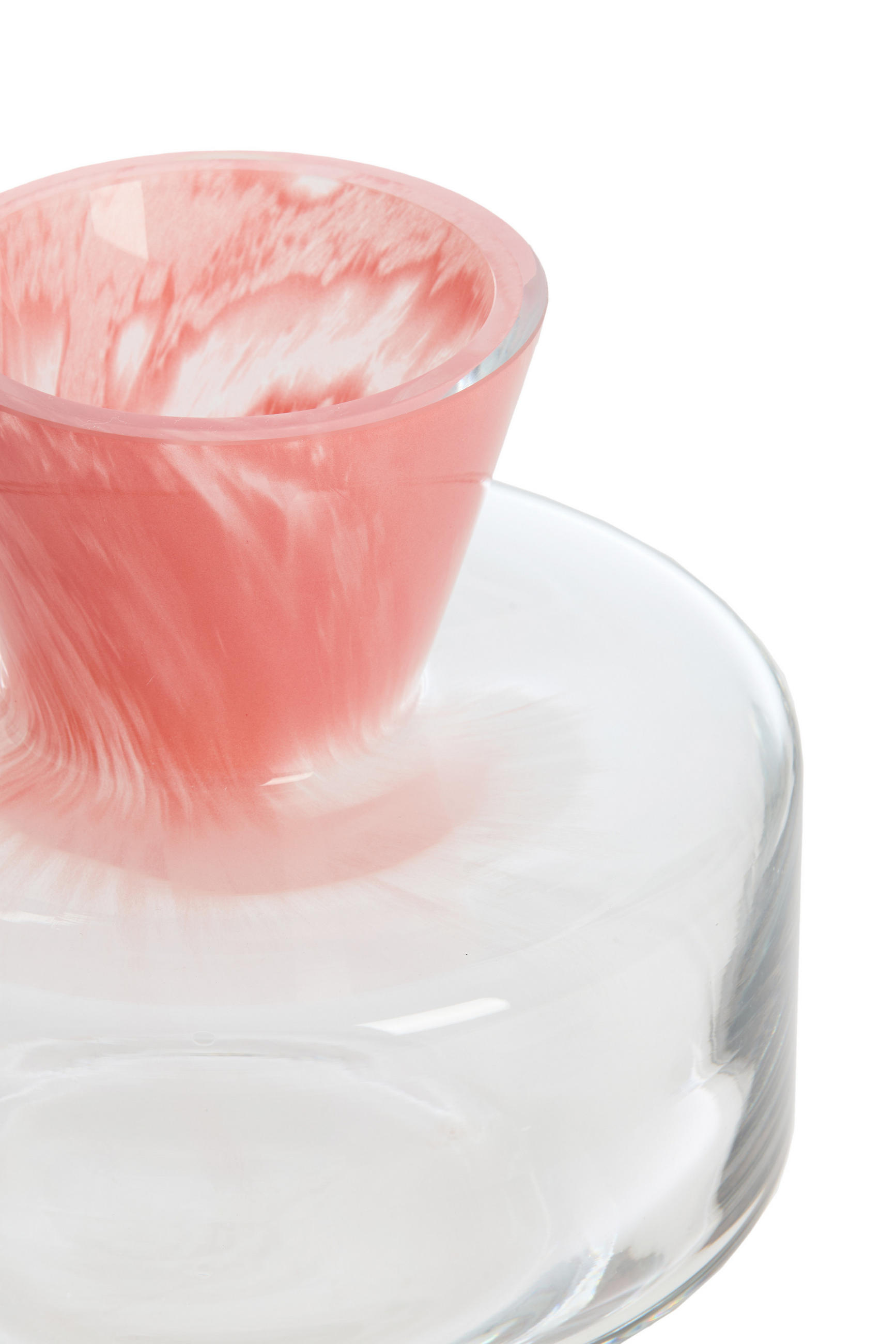 VASE Varela Rosa Ø21/20 cm - Pink, Glas (21/20cm) - Light & Living