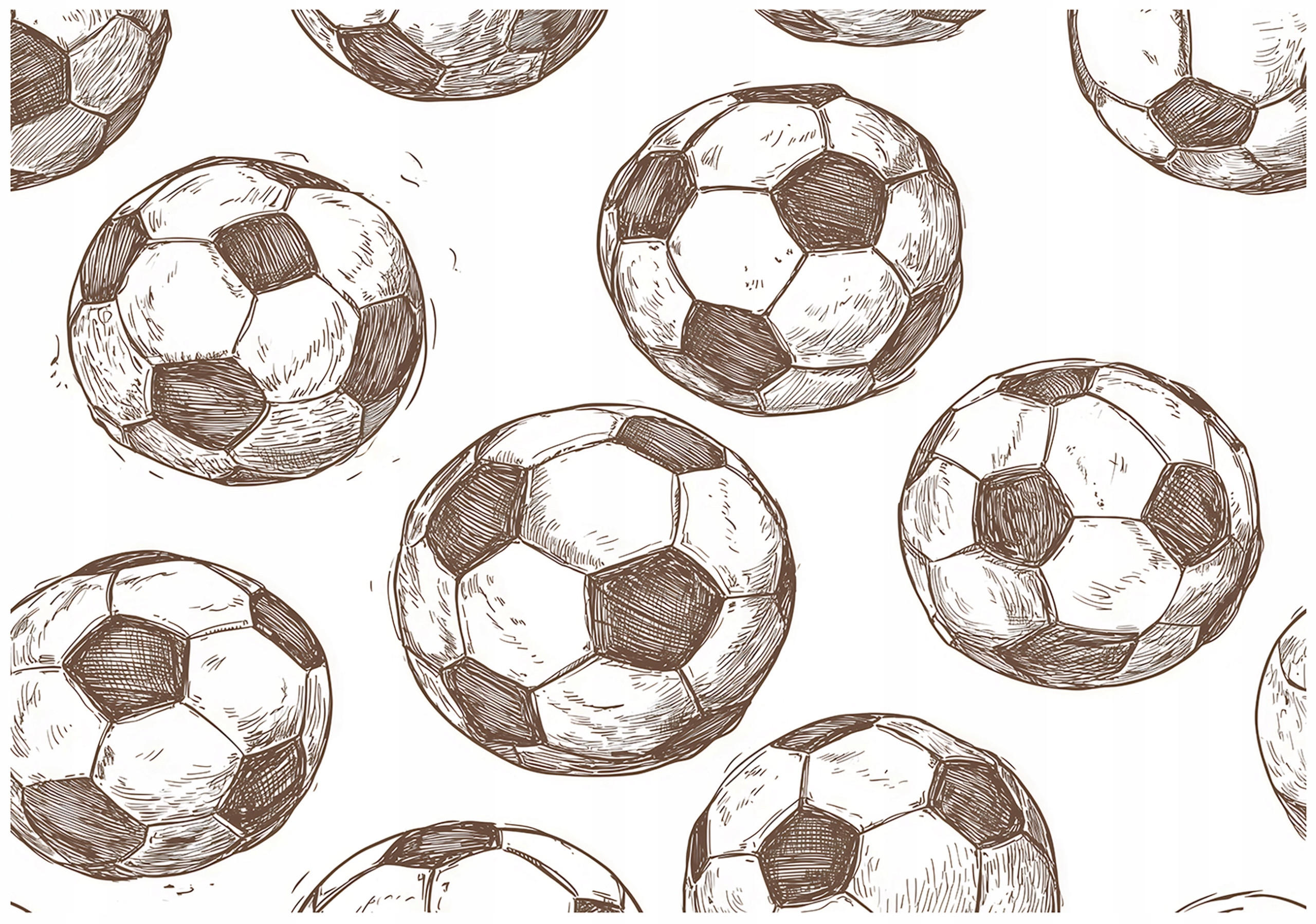 Wallarena FOTOTAPETA pro chlapce fotbal béžová 400x280 cm