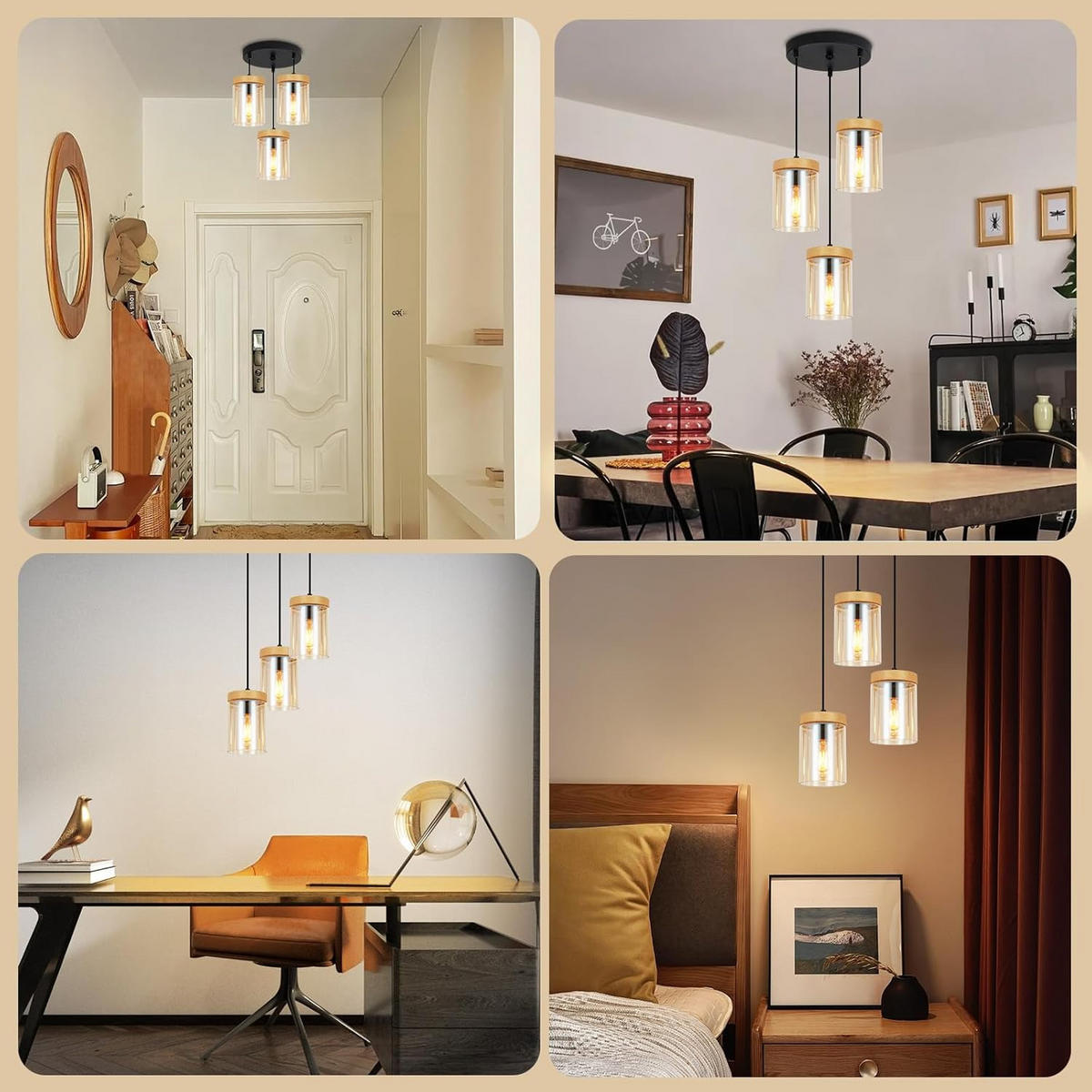 KRONLEUCHTER Hellethold 30.0/30.0/143.0 cm - Schwarz, Metall (143/30/30cm) - ZMH