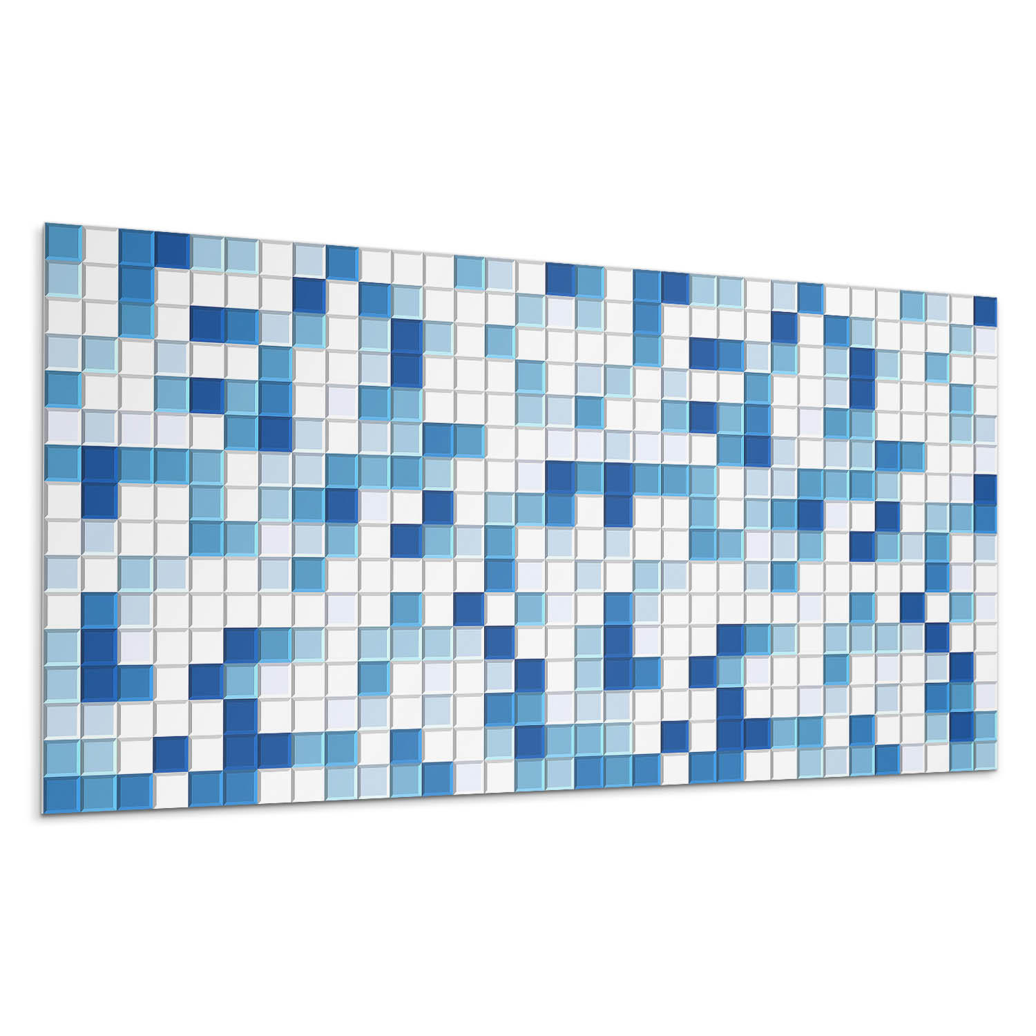 WANDPANEEL 10x 40x20 cm selbstklebend Dunevale - Pastellblau, Kunststoff (20/1.6/40cm) - Wallfluent