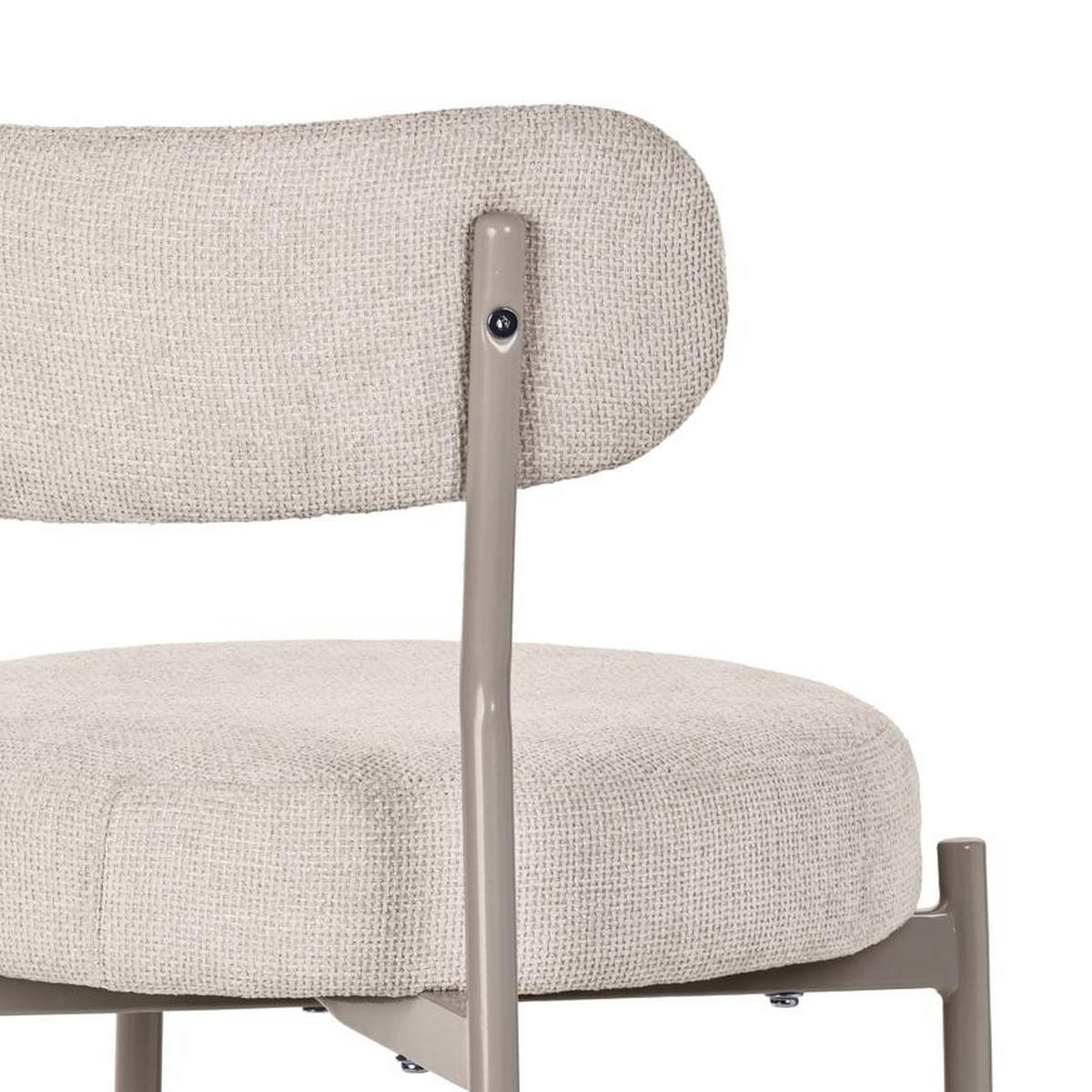 BARHOCKER 2er-Set GABY modernen aus beige Chenillegewebe - Beige, Textil/Metall (47.5/90/50.5cm) - Sicaan