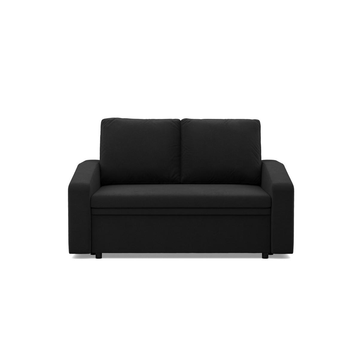 SOFA 2-SITZER MIT SCHLAFFUNKTION NEO, Schwarz - Schwarz, Textil (148/90/87cm)