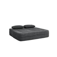 SCHLAFSOFA 199/194/39 cm aus Stoff mit klappbarem Sessel und Schlaffunktion Dunkelgrau - Dunkelgrau, Textil (194/39/199cm) - Modenvie