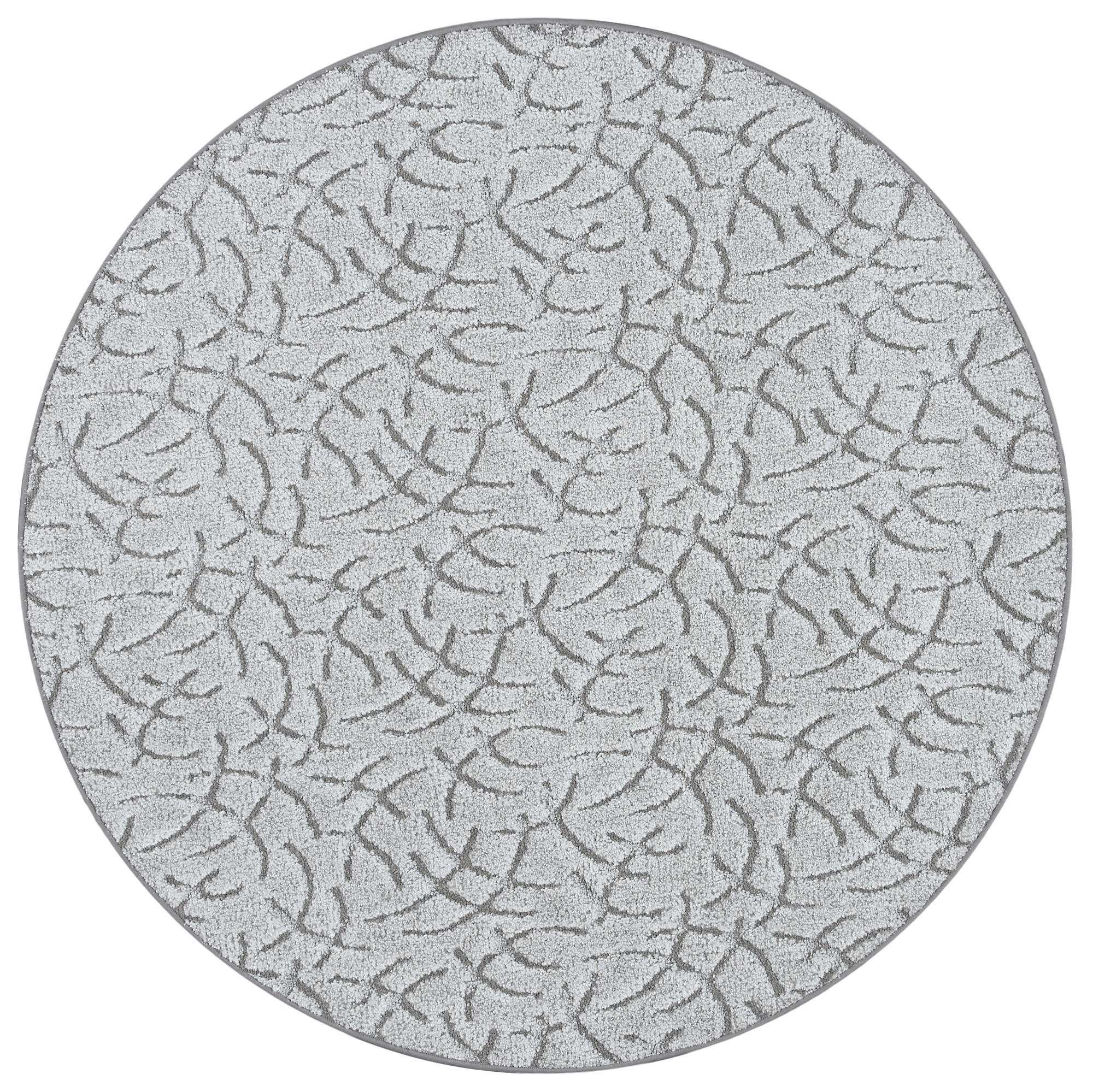 KONTURENSCHNITT HOCHFLOR TEPPICH FRIEDA RUND - Grau, Textil (160/160cm) - Snapstyle