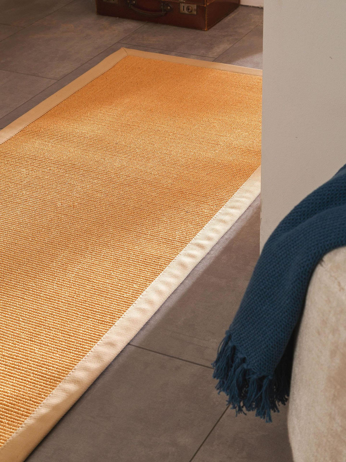 SISALTEPPICH Sana Beige 70x300 cm - Beige, Naturmaterialen/Kunststoff (70/1cm) - KUNSTLOFT