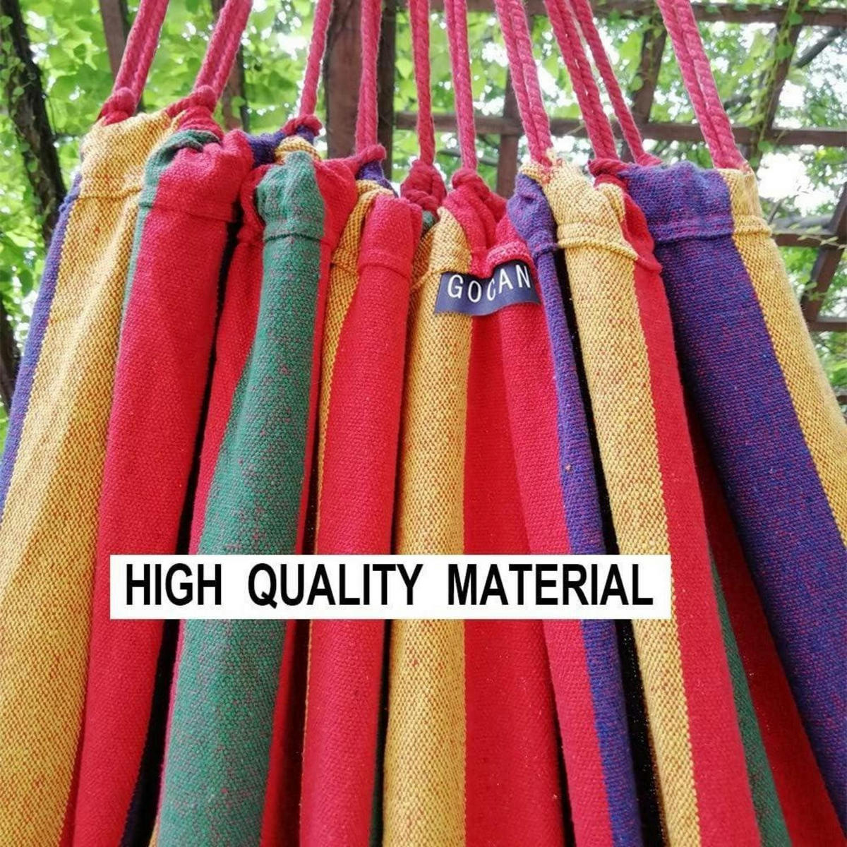 HÄNGEMATTE 2 Personen 250 x 160 cm Regenbogenfarben - Multicolor, Textil (160/2.5/250cm)