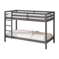 ETAGENBETT Jip + Matratze - Grau, Holz - Sunny