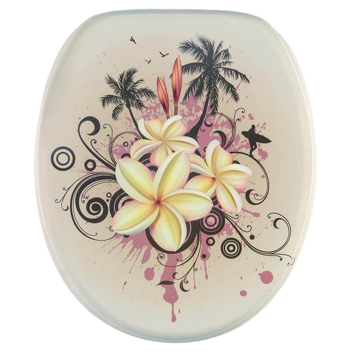 WC-SITZ mit Absenkautomatik Tropical - Beige, Holzwerkstoff (38/6/47cm) - Sanilo