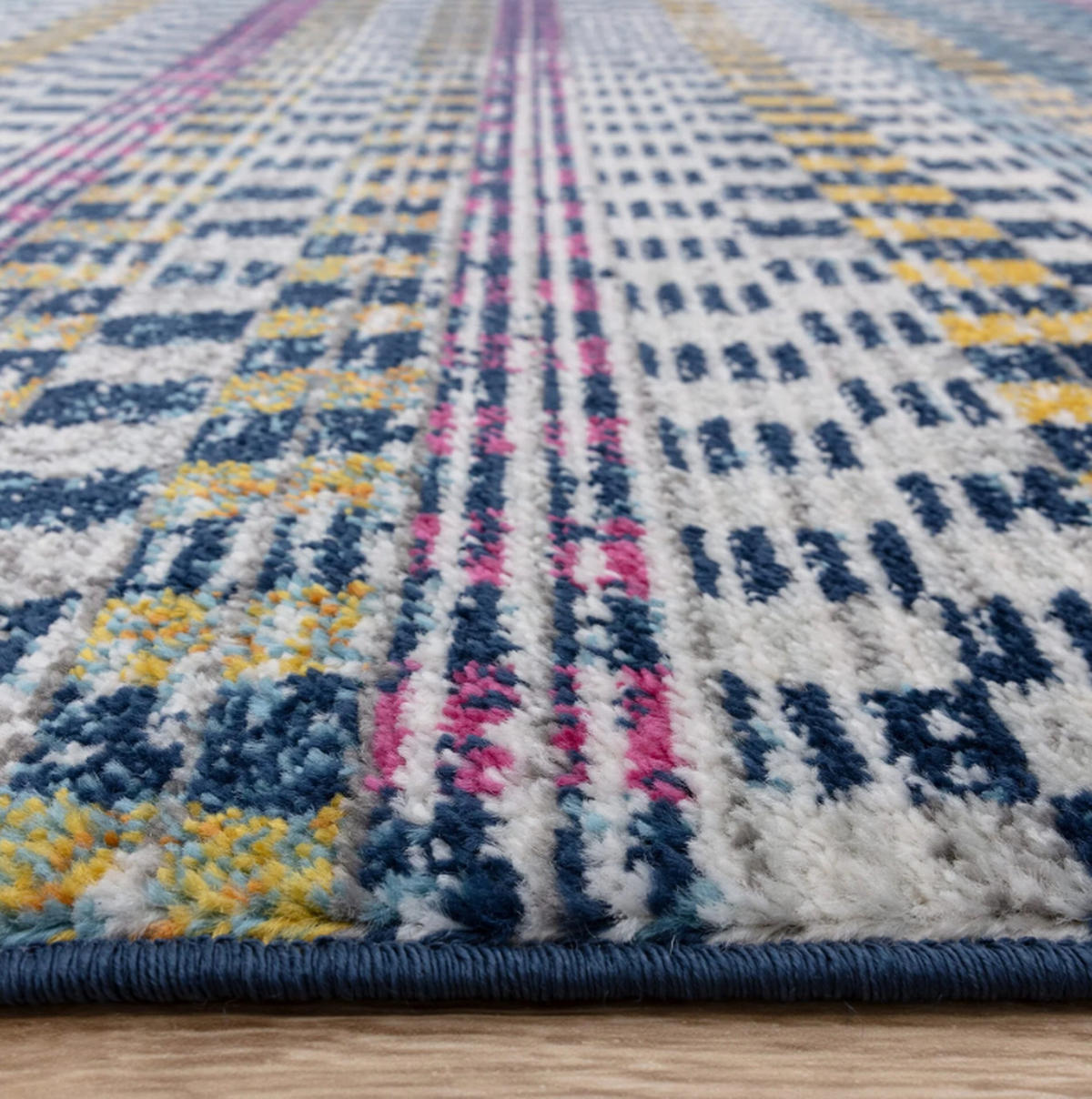 TEPPICH modern Flachgewebe CHESS Mehrfarbig 120 x 170 cm - Multicolor, Textil (120/170cm) - Novatrend