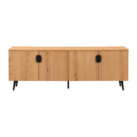 TV-BOARD - 160 cm x 40 cm - Holz, Platte - Naturfarben Hell - SINOLO - Naturfarben, Holz (160/57/40cm) - Vente-Unique