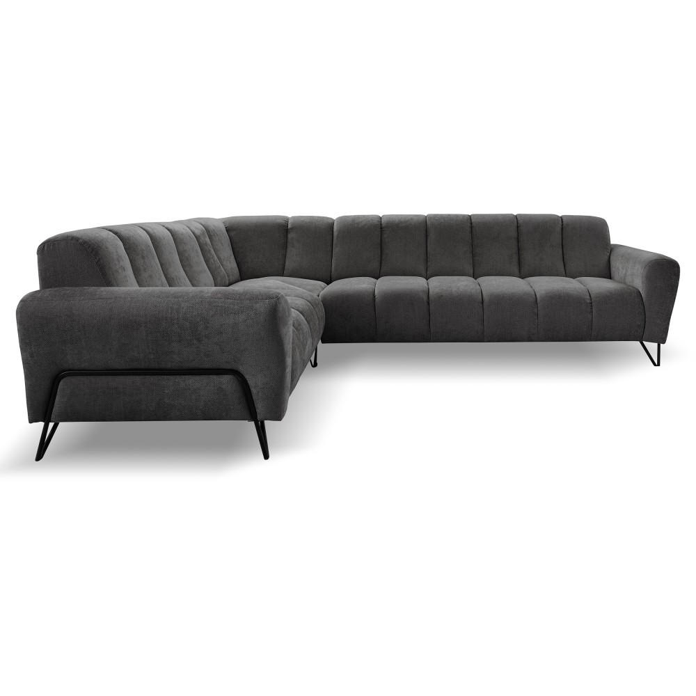 Thumbnail - Beautysofa Ecksofa, Anthrazit, Textil, L-Form,L-Form, 295x235 cm, Wohnzimmer, Sofas & Couches, Wohnlandschaften, Ecksofa...