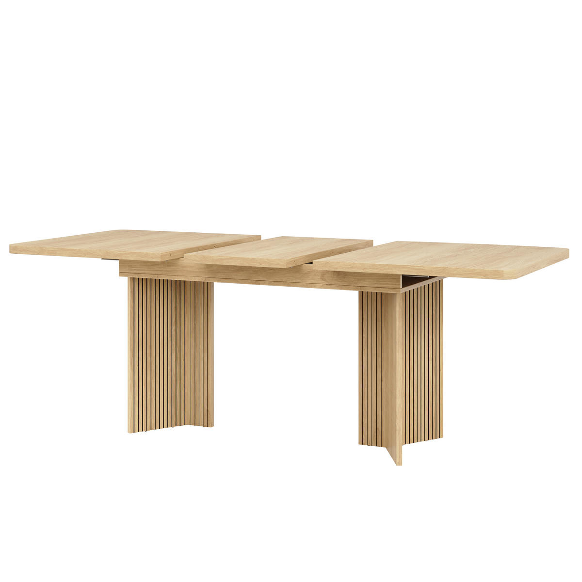 ESSTISCH ausziehbar 120-160/80/76,1 cm DE-39643 Eiche hell - Naturfarben, Holzwerkstoff (80/120/76.1cm) - ComfortXL