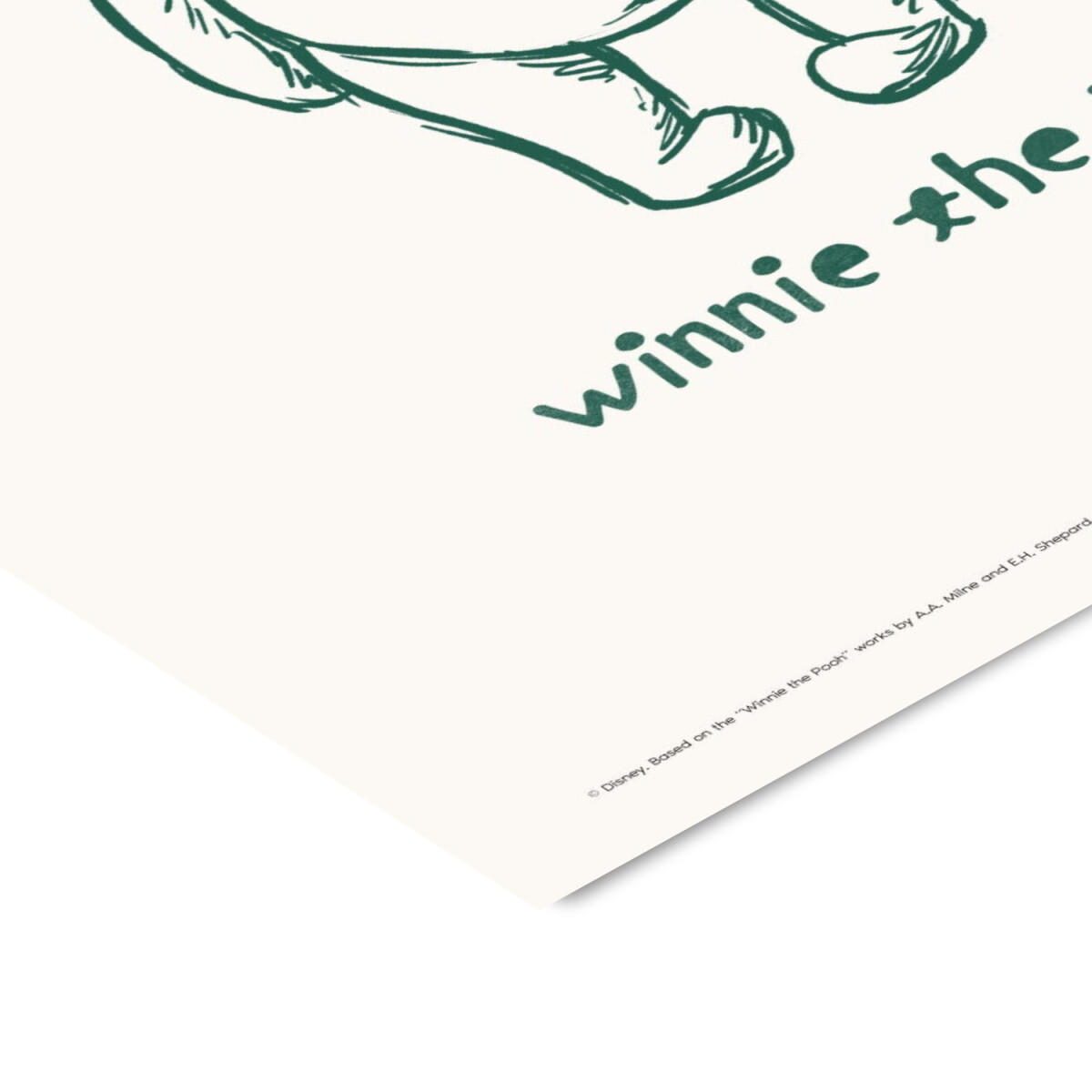 POSTER Disney's Winnie the Pooh Standing Smile - Beige, Papier (30/40/0.1cm) - Poster&Frame