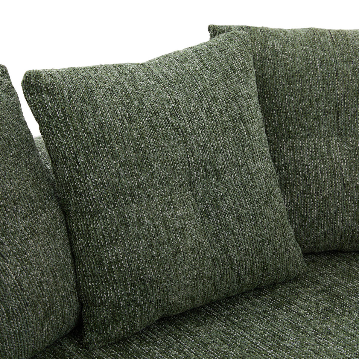 ZWEISITZERSOFA Chenille Grün 164 x 92 x 60 cm - Grün, Holzwerkstoff (164/64/92cm) - Meubliv