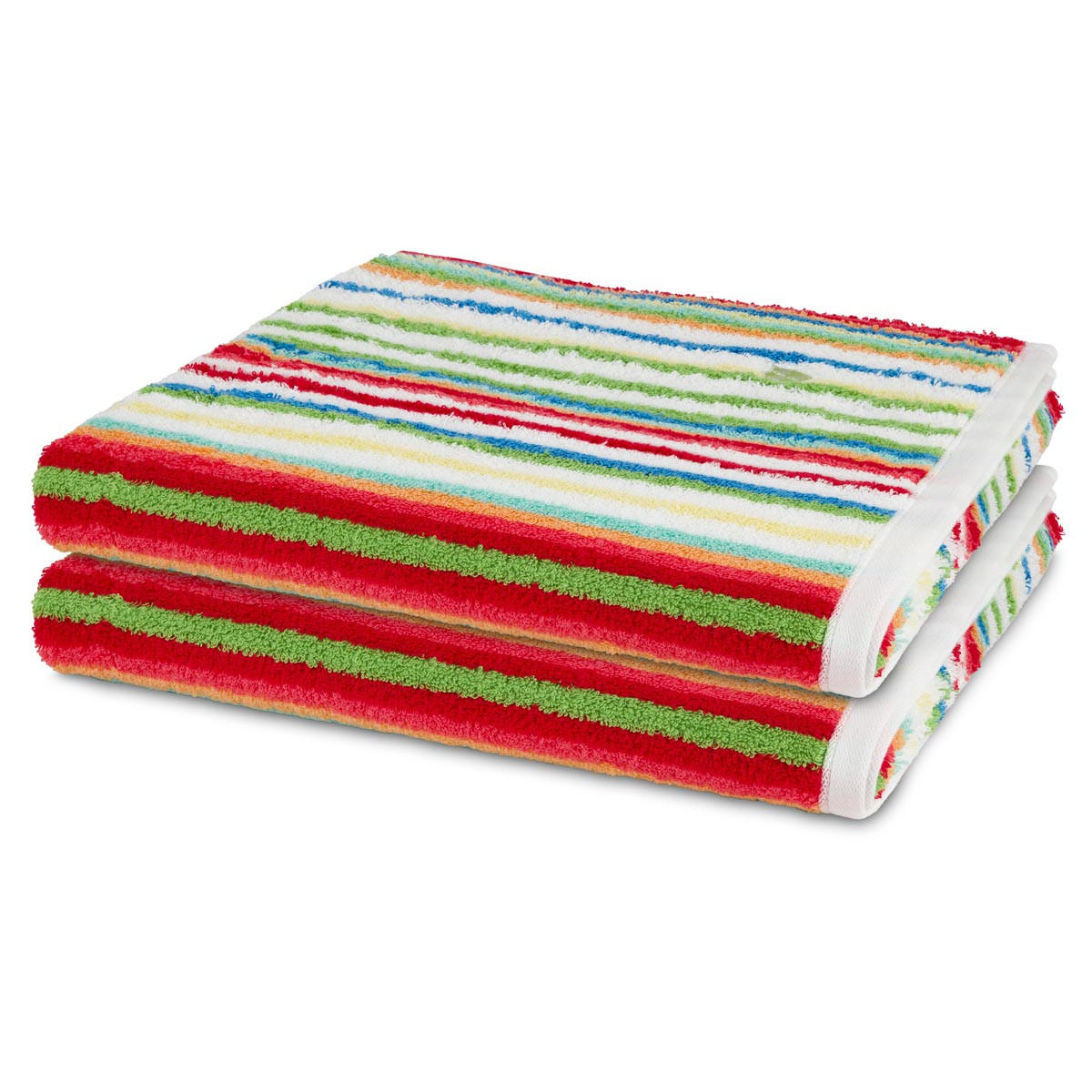 DUSCHTUCH Vita 2er-Set - Rot, Textil (70/140cm) - Ross