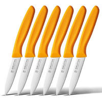 OBSTMESSER 6er-Set Orange - Orange, Metall (19cm)