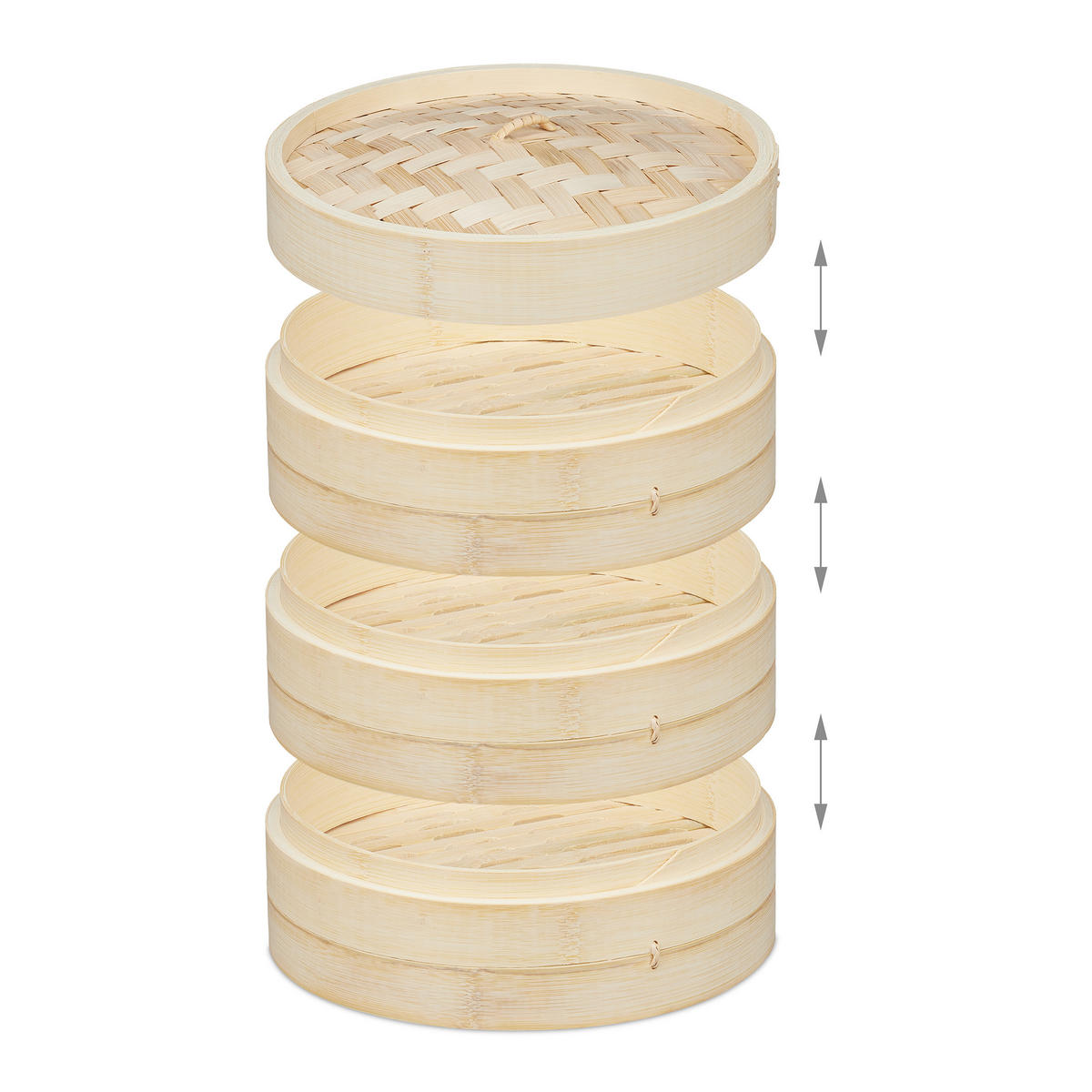DAMPÁK - svetlohnedá, drevo (24/24/22.5cm) - Relaxdays