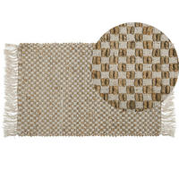 KURZFLOR-TEPPICH Zerdali 80/50 cm - Beige, Naturmaterialien (50/80cm) - Beliani