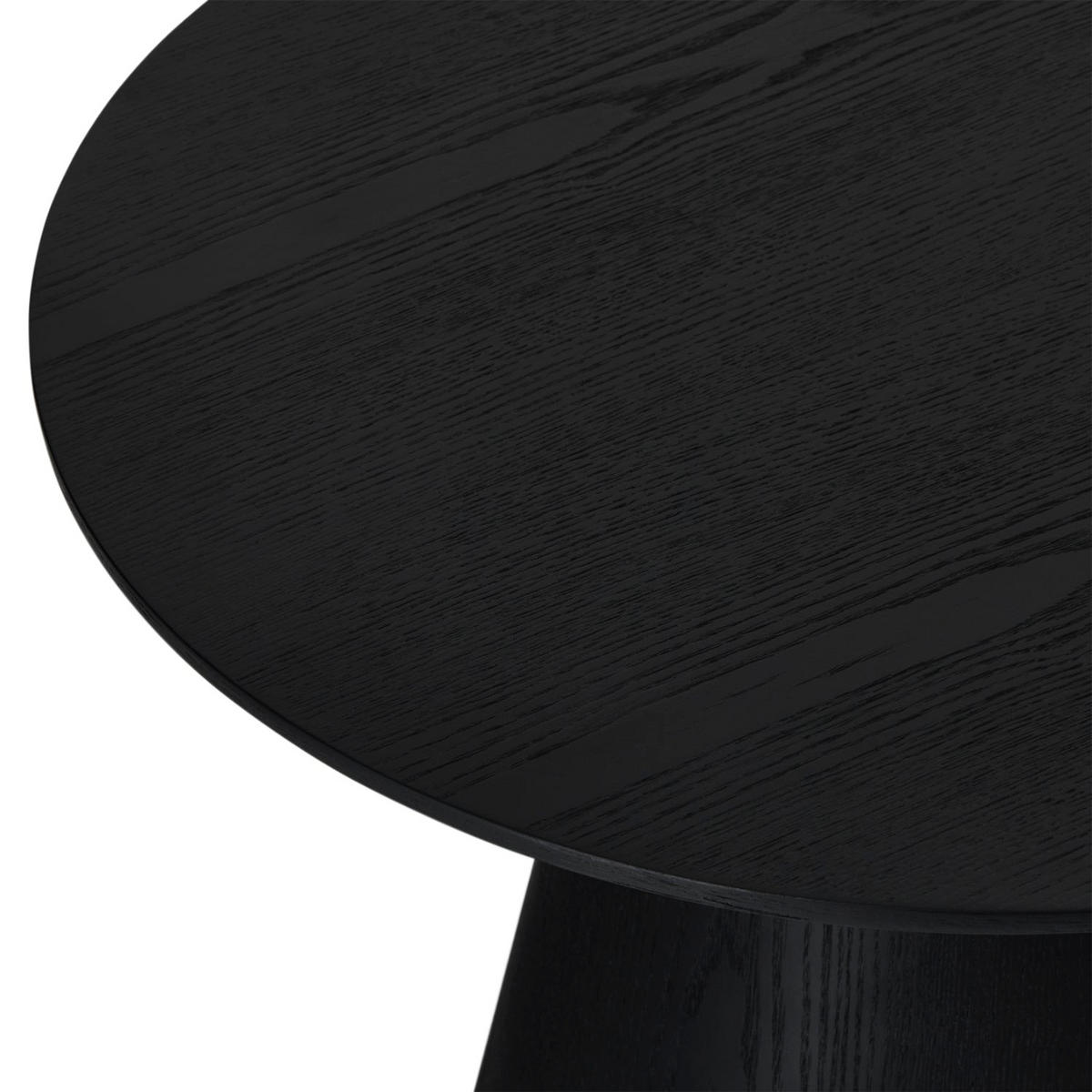 COUCHTISCH rund Schwarz 60/60/40 cm - Schwarz, Holz (60/60/40cm) - Furnhouse