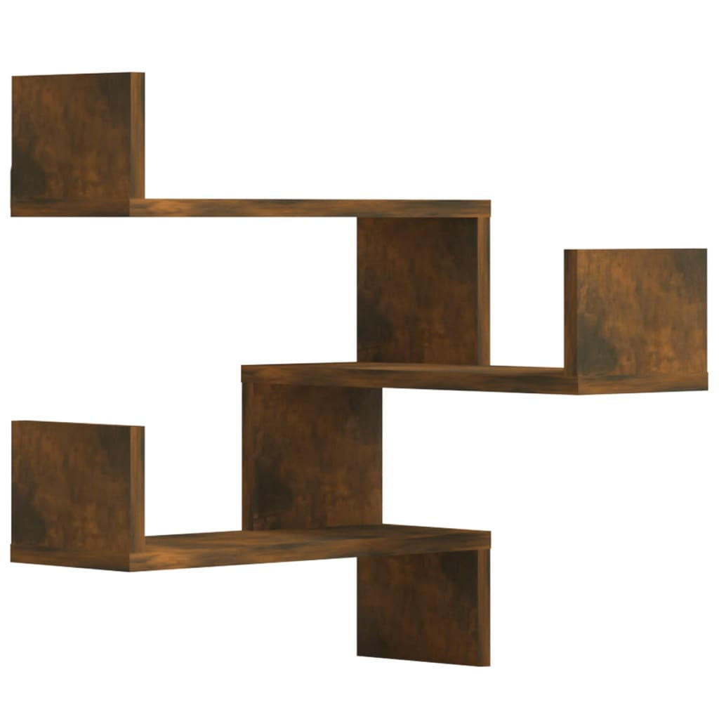 vidaXL Wandregalset Dunkelbraun 40x50x40 cm