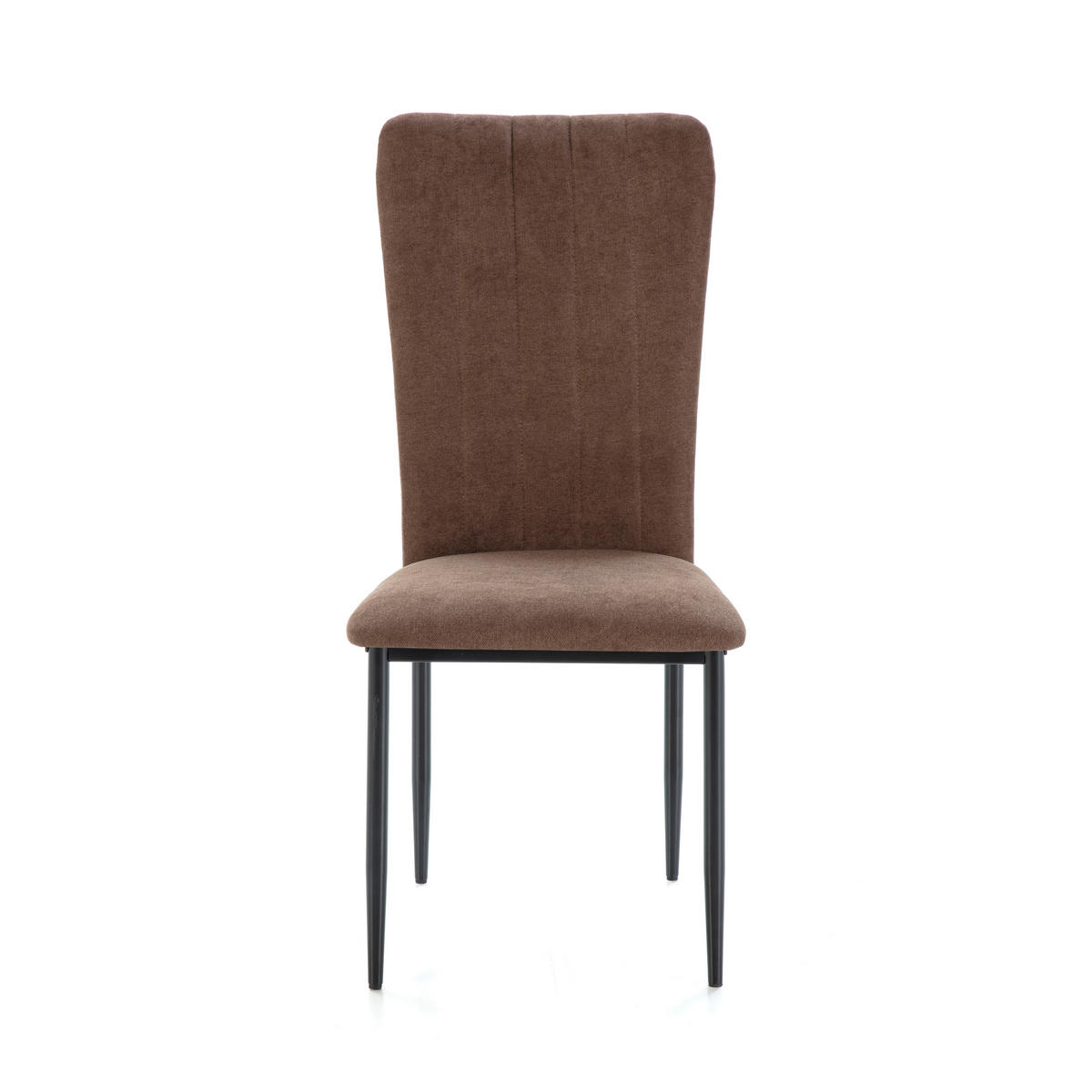 ESSZIMMERSTUHL Holly Braun 43/58/46 cm 4er-Set - Braun, Textil (58/46/43cm) - Calicosy