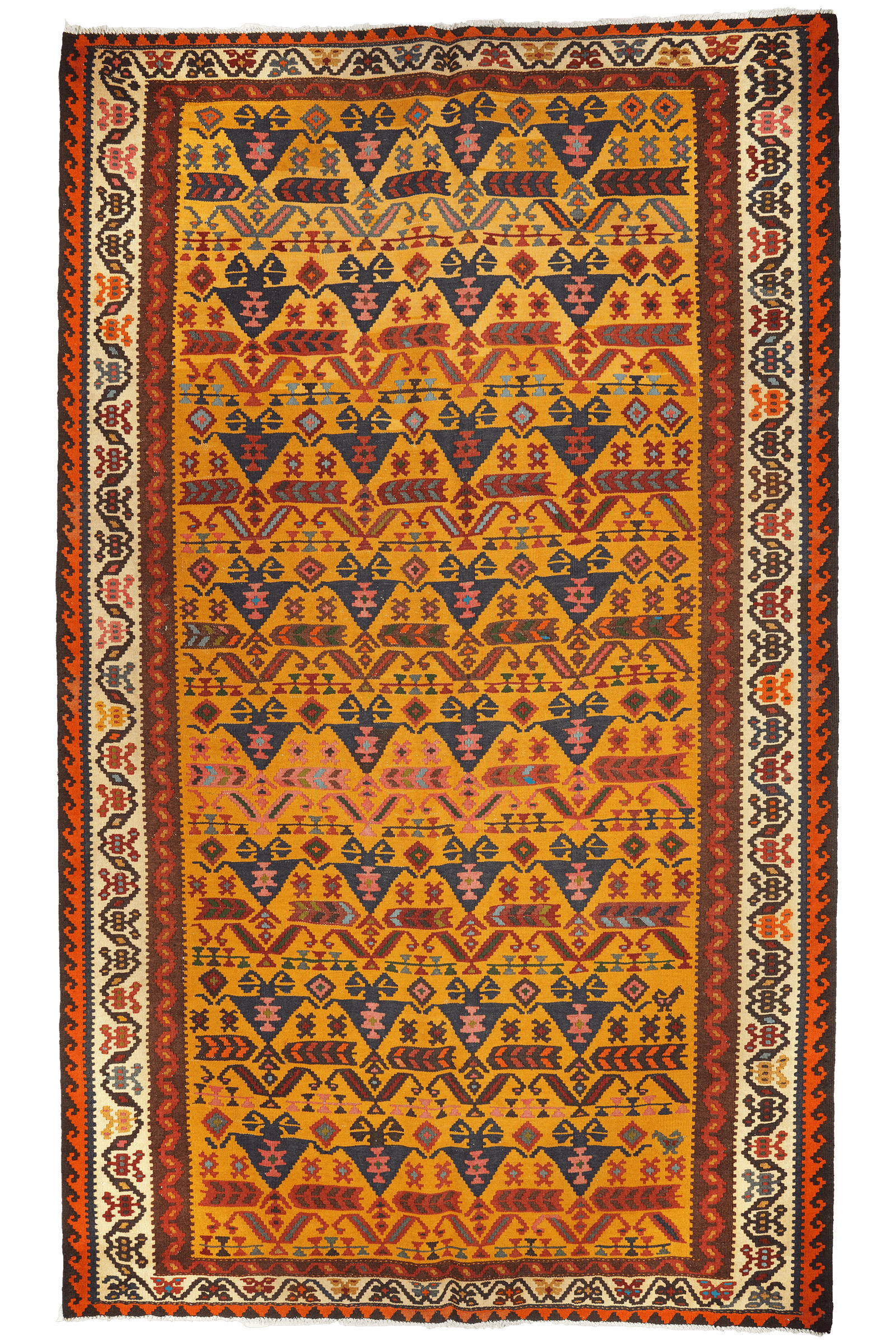 Looma Kelim-Teppich Gelb 184x306 cm