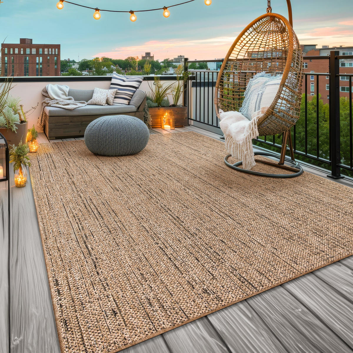 OUTDOORTEPPICH Boho Beige 240 x 340 cm - Beige, Kunststoff (240/340cm) - TT Home