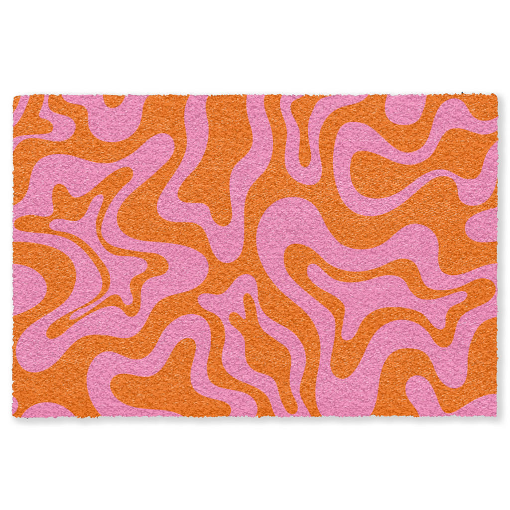 MuchoWow ROHOŽKA Vzor - růžová - oranžová - abstraktní - moderní 180x120 cm