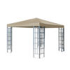 ALUOPTIK Pavillon 3x3m Anthrazit - Beige, Metall (300/256/300cm) - QUICK STAR